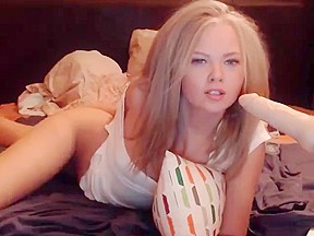 Incredible Homemade Blonde, Blowjob, Webcam Movie, Watch It