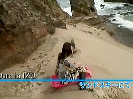 Incredible Japanese chick in Horny POV, Beach JAV clip