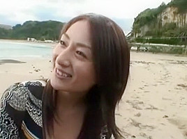 Incredible Japanese chick in Horny POV, Beach JAV clip
