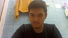 Indonesian stroke himself Skype Homemade