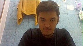 Indonesian stroke himself Skype Homemade