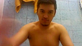 Indonesian stroke himself Skype Homemade