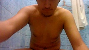 Indonesian stroke himself Skype Homemade