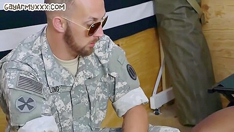 Ir Army Stud Gets Fucked In 3some By Big Black Cocks