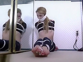 JANIRA TIED AND ENJOYING IT