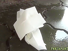 Japanese 18-year-olds Peeing Outdoors