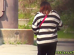 Japanese 18-year-olds Peeing Outdoors
