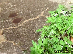 Japanese 18-year-olds Peeing Outdoors