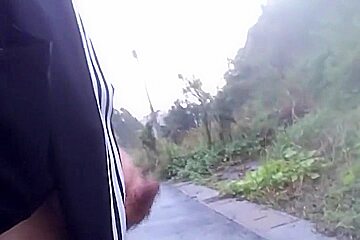 Japanese Cumshot Outdoor1