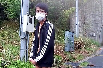 Japanese Cumshot Outdoor1
