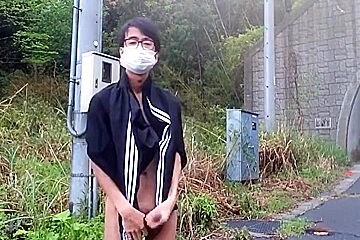 Japanese Cumshot Outdoor1