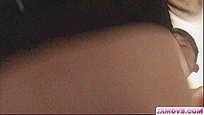 Japanese girl gets her legs fucked open 