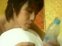 Japanese nice boy paint play