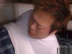 Japanese stunner showing nipples in this video