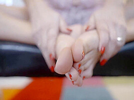 Jasmin Rougexxx With A Beautiful Foot Solo