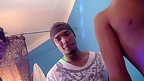 Joana & Phoebe & Stacy & Suzanna in college orgy with a lot of alluring babes