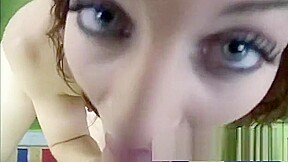 Jordan wraps her lips around his joint and goes doggy style in POV
