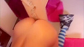 Kasiateen is riding a dildo