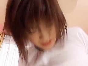 Kinky shaved pussy girl Kasumi Uehara group sex
