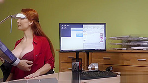 LOAN4K Agent screws busty redhead because she really needs money