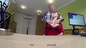 LOAN4K Agent screws busty redhead because she really needs money