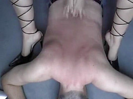 Lady Scratching Back Torture