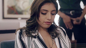 Latina babe with a fear tricked into sex by a psychiatrist