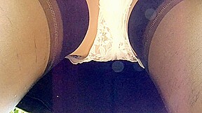 Leather Miniskirt Satin Panties