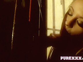 Lee Logan In Superb Blonde Slave Gets Facialized Well