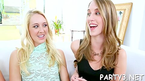 Lesbian Threesome Is Here