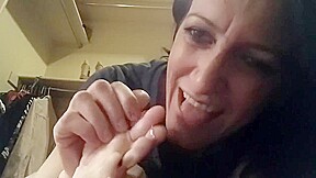 Lesbian toe sucking