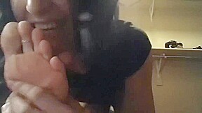 Lesbian toe sucking