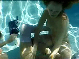 Lesbians in pool