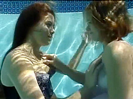 Lesbians in pool
