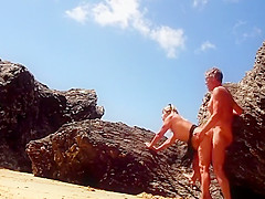 Lisa And Sparrow Fuck At The Public Nudist Beach