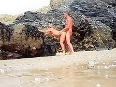 Lisa And Sparrow Fuck At The Public Nudist Beach
