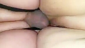 Little cock fucking a BBW wet pussy