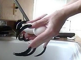 Long Black Nails