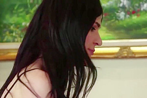 Lovable transbabe Stefani is horny for huge dick of Kai