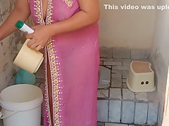 Lovely A Hot Step Sis Cleaning Washroom And Fucking Her Step Bro