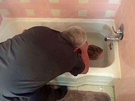 Lovely Ashley Is Hogtied And Humiliated In Bathtub