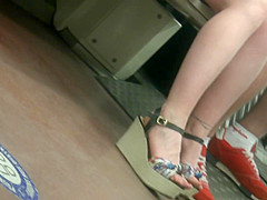MILF, Hot Legs In Wedges High Heels