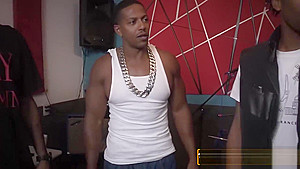 MUSCLED BLACK THUG pumps uniformed brunette CFNM