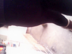 Mallon transparente de nalgona madura
