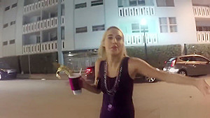 Mardi gras bitches flash and fuck by BBC strangers