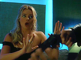Margot Robbie - Sexy in Black Bikini - Focus (2015)