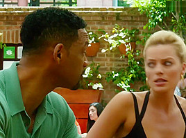 Margot Robbie - Sexy in Black Bikini - Focus (2015)