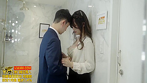 Masturbating Asian Amateur Caught By Her Boss And Fucked & Best Blowjob To Save Job