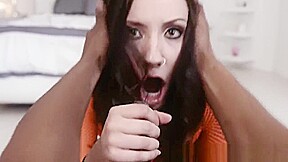 Masturbating slut throats