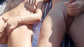 Masturbation On A Nudist Beach, I Lie Next To My Stepfather And We Masturbate Together